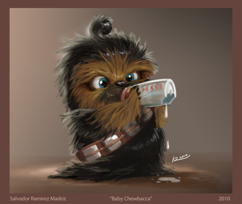 Illustration for article titled Baby Chewbacca isn't too cute to rip your arm off (but he's really cute)